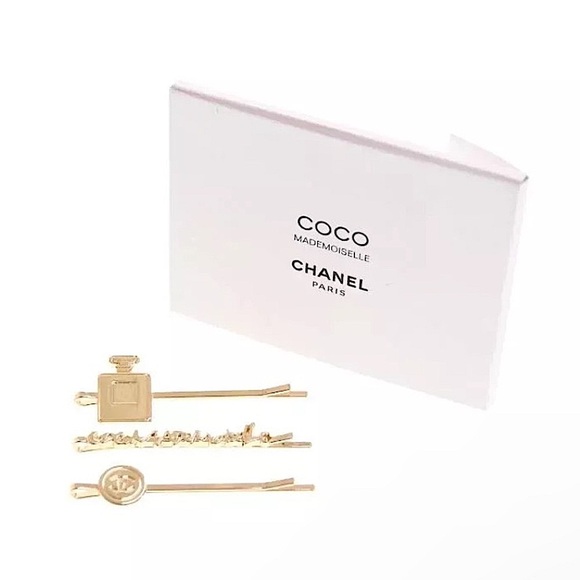 CHANEL COCO Hairpin / Hair Accessory Coco Mademoiselle Limited Edition Gold NIP - Picture 2 of 12